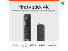 Amazon Fire TV Stick 4K | Dispositivo de streaming compatible con Wi-Fi 6, Dolby Vision, Dolby Atmos y HDR10+