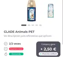 Ambientador Glade GATIS con Gelt y Carrefour