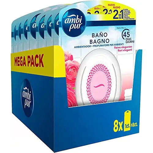 Ambipur Ambientador Casa para Baño (8 x 45 días)