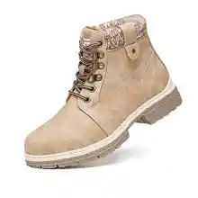 ANJOUFEMME Mujeres Senderismo Nieve Invierno Botas - Señoras Senderismo Caminar Botas Impermeable Camping Mochilero al aire libre Zapatos FNW18-G-ES-BLACK-38