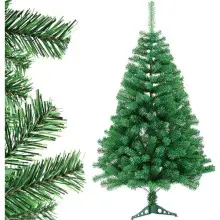 Árbol de Navidad Artificial Realista - Montaje Fácil y Elegante Decoración Navideña (120CM 200Tips, Verde)