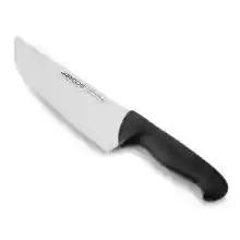 Arcos Serie 2900 - Cuchillo Carnicero Ancho - Hoja de Acero Inoxidable NITRUM de 200 mm - Mango inyectado en Polipropileno Color negro