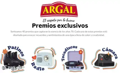 Paté Argal Sortea 40 premios Retro (Sorteo por compra)