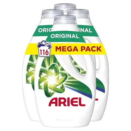 Ariel Detergente Lavadora Liquido 116 Lavados (4x29)
