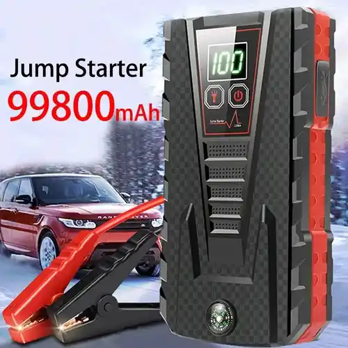 Arrancador de emergencia para coche 99800mAh y 5000A