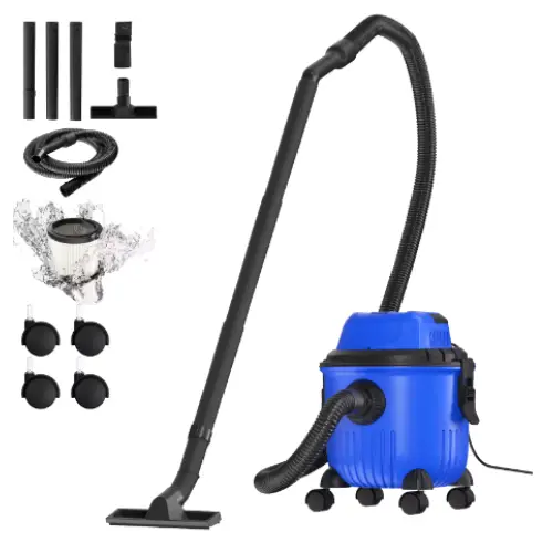 Aspiradora Industrial para uso en el hogar, potente de 4800W, sin bolsa, capacidad de 15 litros
