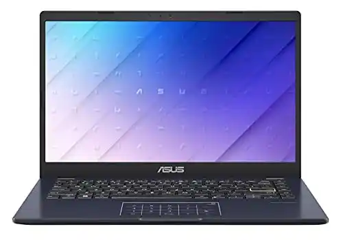 Asus E410MA-EK007WS - Ordenador Portátil 14" Full HD (Celeron N4020, 4GB RAM, 64GB eMMC, UHD Graphics 600, Windows 11 S) Color Azul - Teclado QWERTY español