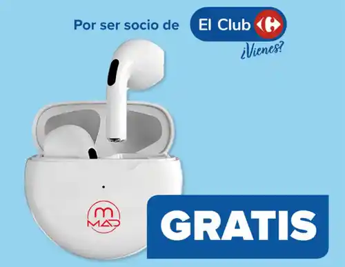 Auriculares gratis por compras en Carrefour