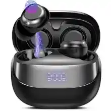 Auriculares para Dormir, 47H Mini Auriculares inalambricos Bluetooth 5.4 con Modo de Suspensión, HiFi Estéreo Cascos Inalambricos Bluetooth con Cancelación de Ruido ENC y Control Táctil, Android & iOS