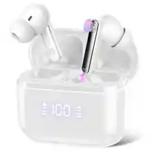 Auriculares Traductores, AI Dispositivo Traductor de Idiomas, Chip Actualizado, 164 Idiomas y Acentos, 0,5 s Traducción Rápida, llamadas y Traducción de Música para Negocios, Viajes, Reuniones, Blanco