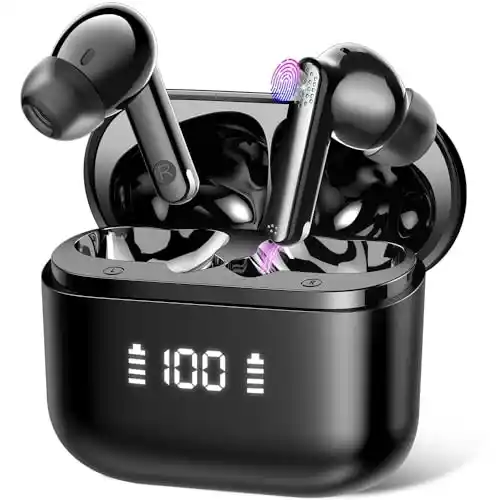 Auriculares Traductores de Idiomas, 48H AI Auriculares Traductor en Tiempo Real con 164 Idiomas, 5 Modos de Traducción, Cascos Inalambricos Bluetooth 5.3 con ENC y App con Negocios/Reunirse/Viajes
