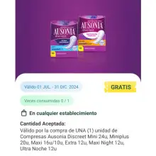 Ausonia Discreet GRATIS - La cuponera