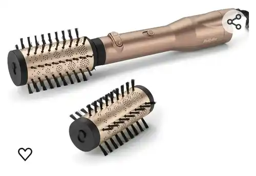 BaByliss Cepillo Secador de Pelo Big Hair Dual AS952E, Cepillo Rotatorio de 50mm y 40 mm, Seca y Moldea a la vez, Tecnología Iónica, Rotación Bidireccional, Aire frio, Multicolor