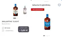 Ballantine’s light por solo 5,61€ (Combinaciones supermercado)