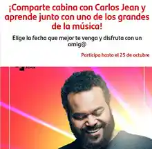 Banco Santander sortea una experencia doble con Carlos Jean