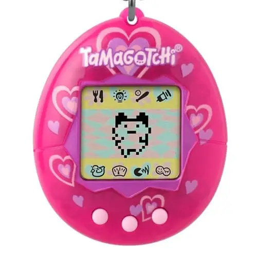 BANDAI - Tamagotchi Mascota Virtual Original Lots of Love 42975 Multicolor - Tu Fiel compañero Virtual en la Palma de tu Mano - Cuida, Juega y Disfruta - Juguete Electrónico para Mayores de 8 Años