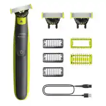 Barbero Philips OneBlade 360, afeitadora y recortadora eléctrica