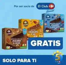 Barritas de dátiles y frutos secos gratis en carrefourbya disponibles cupones 5 estrellas Carrefour.