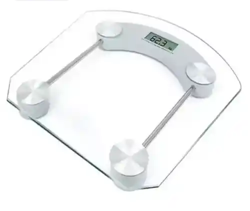 Báscula de Baño Digital 2 Opciones de Peso Kg/Lbs Vidrio Templado Pantal LCD (Cuenta nueva APP Miravia)