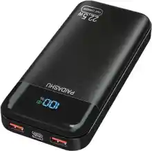 Batería Externa 27.000mAh, 22.5W Power Bank PD3.0 QC4.0 USB C PD Cargador Portátil Carga Rápida con Pantalla LCD y Outputs para Smartphones, Tablets y más