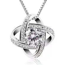 Collar Mujer Plata de Ley 925 ''Eres la luz de mis Ojos''