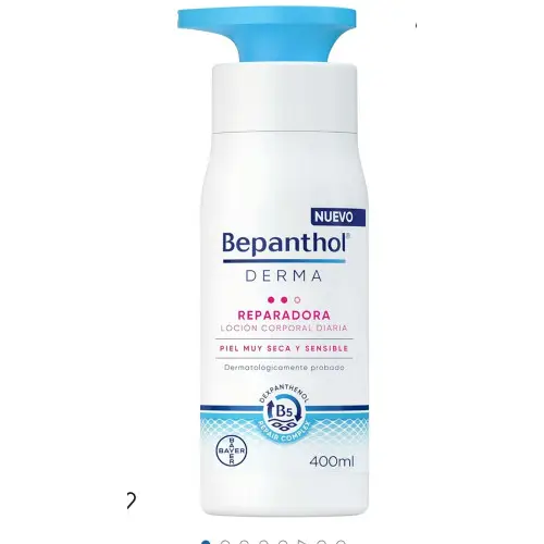 BEPANTHOL Crema Hidratante Corporal Piel Seca - Derma Reparadora Loción - Hidratación Inmediata y Duradera para la Piel Muy Seca y Sensible - Uso Diario - 400 ml - Sin Perfume Ni Colorantes