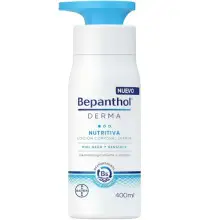 Bepanthol Derma Nutritiva Loción Corporal, Hidratación Inmediata Y Duradera Para La Piel Seca Y Sensible, Uso Diario, 400 ml