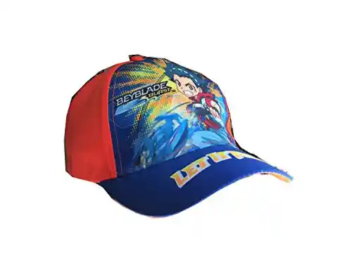 Beyblade - Gorra para niño rojo 54 cm