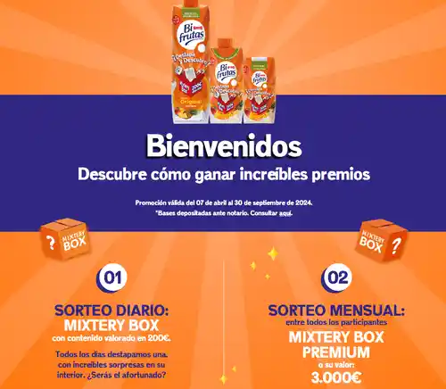 Bifrutas sortea Mixtery box (sorteo por compra)