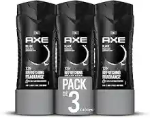 ¡BLACK FRIDAY!  Pack 3x Gel de Ducha para hombre Axe Black 400ml.