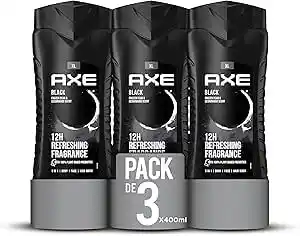 ¡BLACK FRIDAY!  Pack 3x Gel de Ducha para hombre Axe Black 400ml.