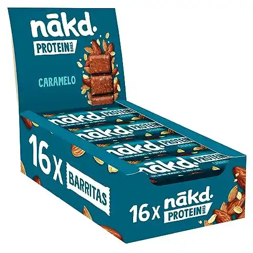 ¡BLACK FRIDAY!  Pack de 16 barritas proteicas Nakd de caramelo veganas y naturales.
