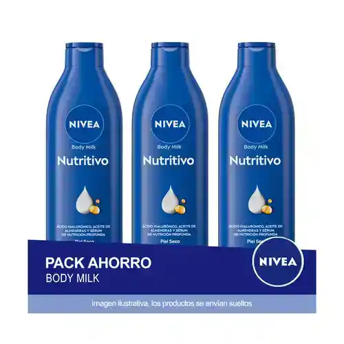 ¡Black Friday!  Pack de 3 Nivea Body Milk 400ml
