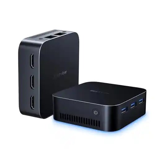 Blackview MP80 Mini PC Intel 12th N95(hasta 3,4 GHz), 16GB LPDDR5 512GB 3*HDMI, USB 3.0, WiFi 2.4/5G, 4K UHD