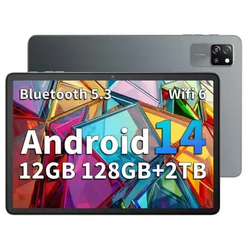 Blackview Tab 60 WiFi Tablet 10 Pulgadas, PC Tablet Android 14, 12GB, RAM + 128GB ROM/2TB
