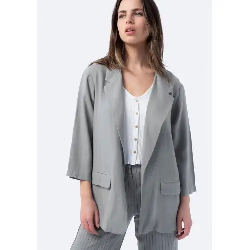 Blazer de Lino para Mujer TEX | 64% de descuento