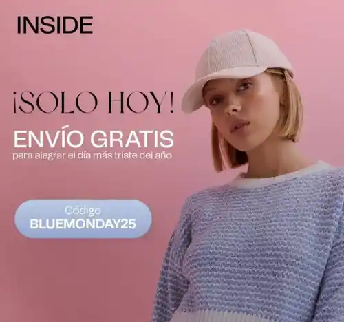 Blue Monday con Inside Envío gratis + descuentos de hasta el 60% 🎉