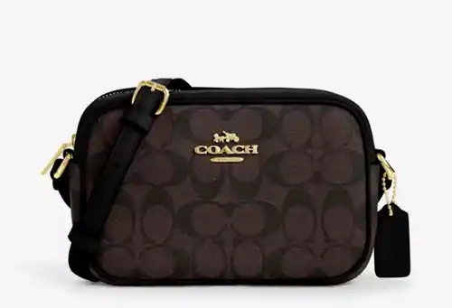 Coach Mini Jamie Camera, bolso bandolera con estampado floral para mujer con cierre de cremallera