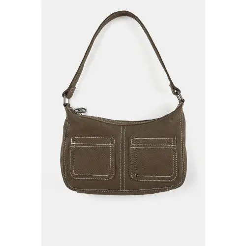 Bolso de hombro en tejido canvas, Pull & Bear