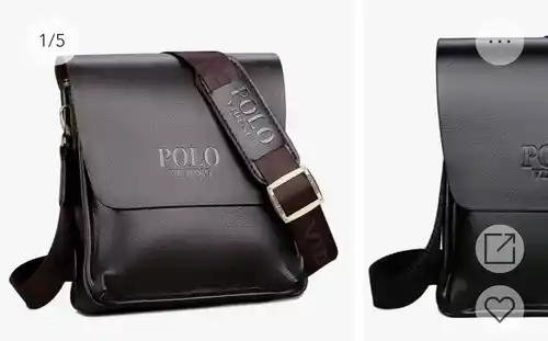 Bolso De Hombro Vertical Para Hombre