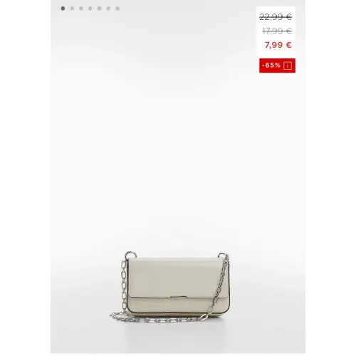 Bolso solapa cadena - Mujer | MANGO OUTLET