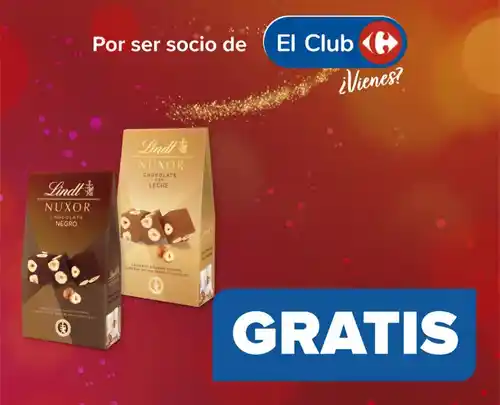 Bombones Nuxor de lindt GRATIS en Carrefour (Compras sup a 50€)