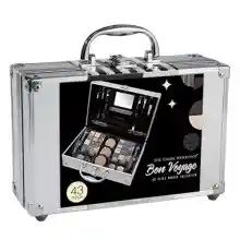 bonvoyage, The Color Workshop, Maletín de Maquillaje Completo, 43 Piezas de Maquillaje con Espejo Incluido y Aplicadores, Versátil y Ligero