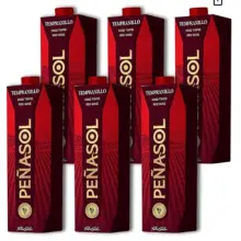 Brick Peñasol Prisma vino Tinto, Paquete de 6 x 1000 ml - Total: 6000 ml