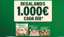 Buitoni regala 1.000€ al día por la compra de sus pizzas (Sorteo por compra)