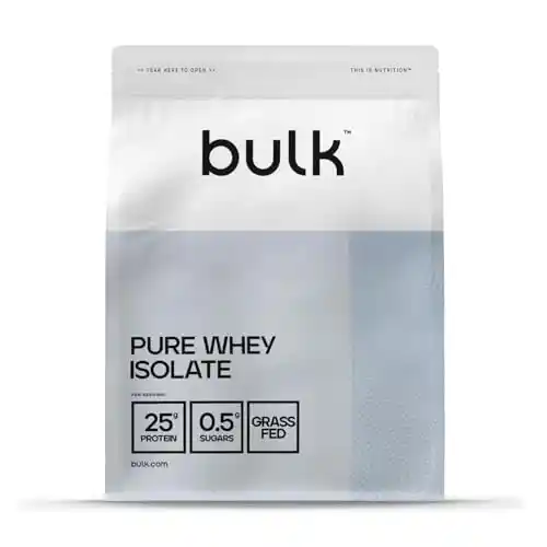 2,5 kg Bulk Whey Protein Isolate, Batido de proteínas en polvo, Chocolate Blanco, 83 Dosis