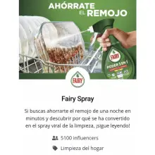 Buscan 5100 probador@s de Fairy Spray (Club de probadores)