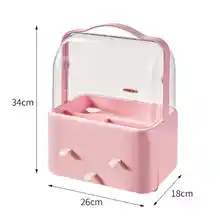 Caja de almacenamiento de maquillaje para escritorio