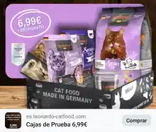 Cajas de Prueba Leonardo Cat Food por 6,99€ (Con Envío Gratis)