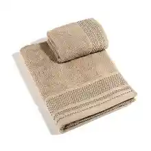 Caleffi – Juego de Toallas Baño 100% Algodón – Set 2 Piezas: 1 Toalla Lavabo 50x100 cm + 1 Toalla Invitado 40x60 cm – Suaves, Absorbentes y Lavables - Toallas Baño Completo - Ducha